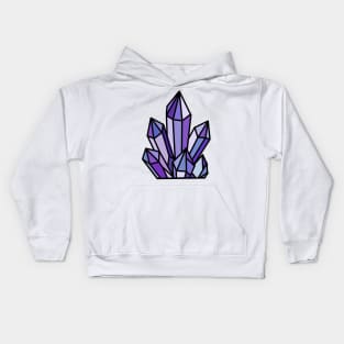 Purple crystals Kids Hoodie